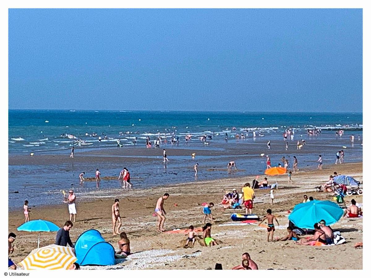 Cabourg, Appartement Plain Pied Avec Terrasse Acces Direct A La Plage Zewnętrze zdjęcie